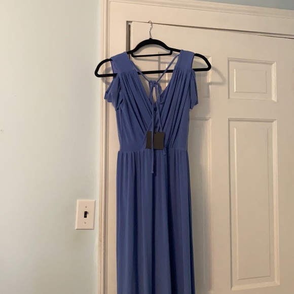Floor-length periwinkle dress - Picture 3 of 4
